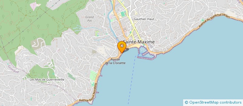 localisation de l'entreprise SCI LA PINEDE à SAINTE-MAXIME