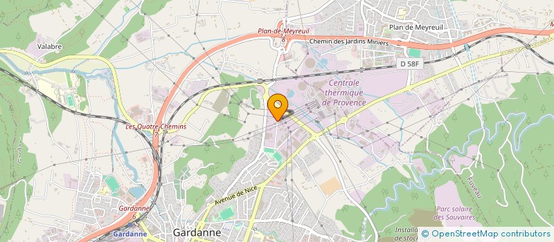 localisation de l'entreprise SCI LA PINEDE à GARDANNE