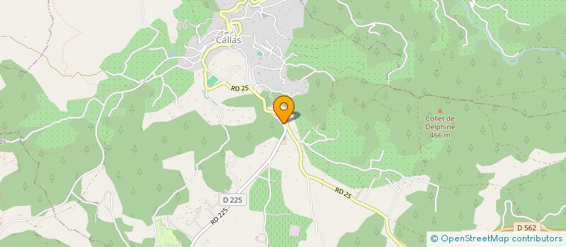 localisation de l'entreprise SCI LA PINEDE  CALLAS