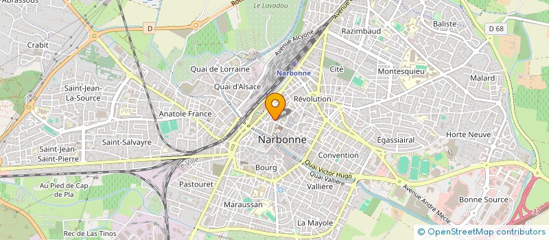 localisation de l'entreprise SCI LA PINEDE  NARBONNE