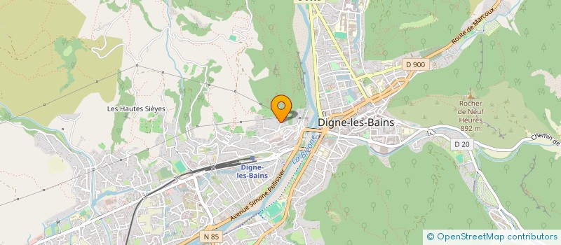 localisation de l'entreprise SCI LA PINEDE à DIGNE-LES-BAINS