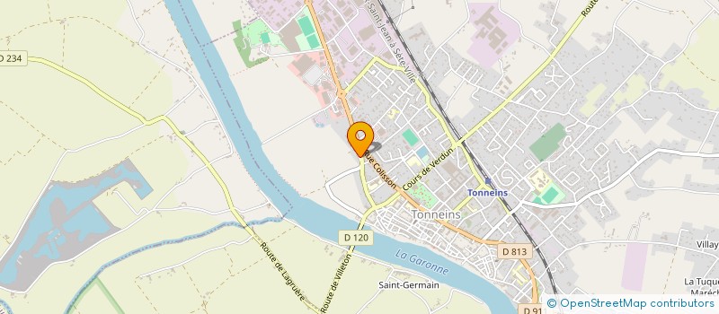 localisation de l'entreprise SCI LA PINEDE  TONNEINS