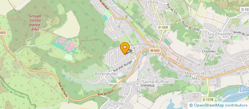 localisation de l'entreprise SCI LA PINEDE  ROZERIEULLES