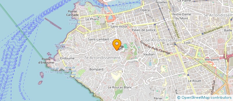 localisation de l'entreprise SCI LA PINEDE à MARSEILLE