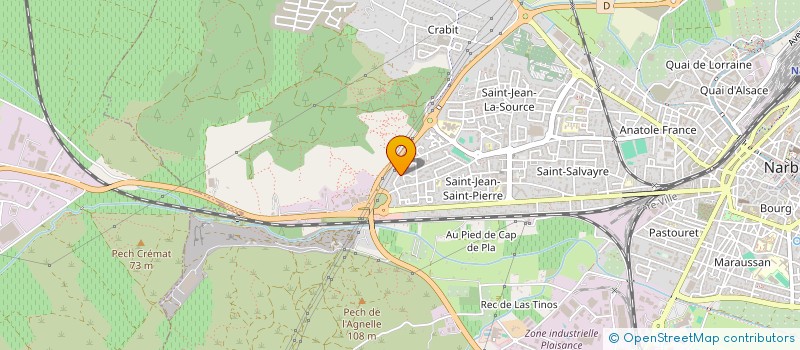 localisation de l'entreprise SCI LA PINSONNIERE à NARBONNE