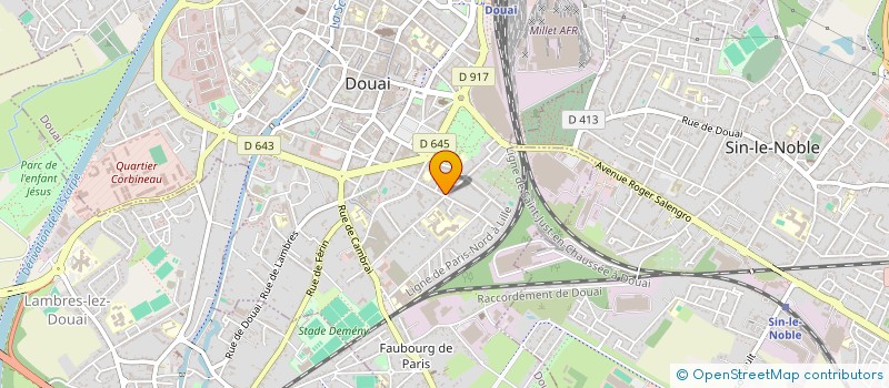 localisation de l'entreprise SCI LA PIROGUE à DOUAI