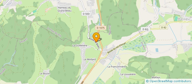 localisation de l'entreprise SCI LA PIROGUE  CHARAVINES