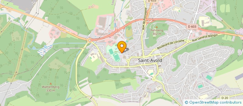 localisation de l'entreprise SCI LA PISCINE  SAINT-AVOLD