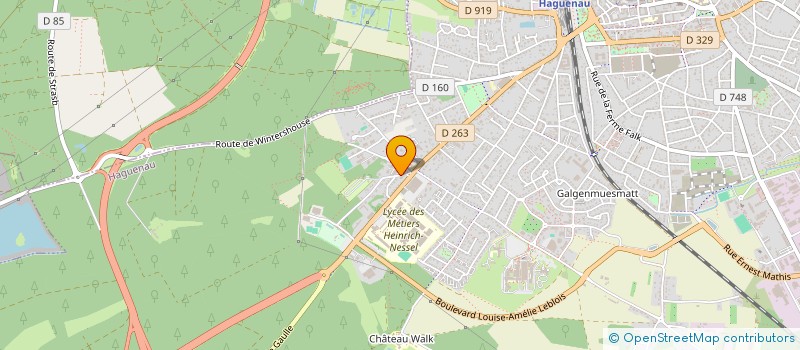 localisation de l'entreprise SCI LA PISCINE  HAGUENAU