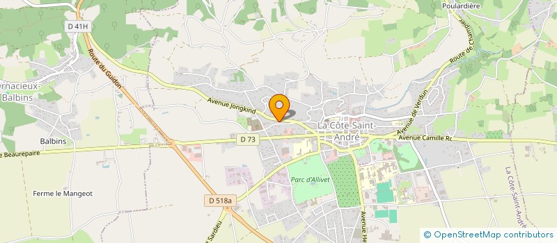 localisation de l'entreprise SCI LA PISSEROTTE  LA COTE-SAINT-ANDRE