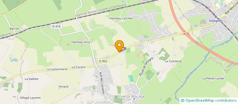 localisation de l'entreprise SCI LA PISTE  YVETOT-BOCAGE