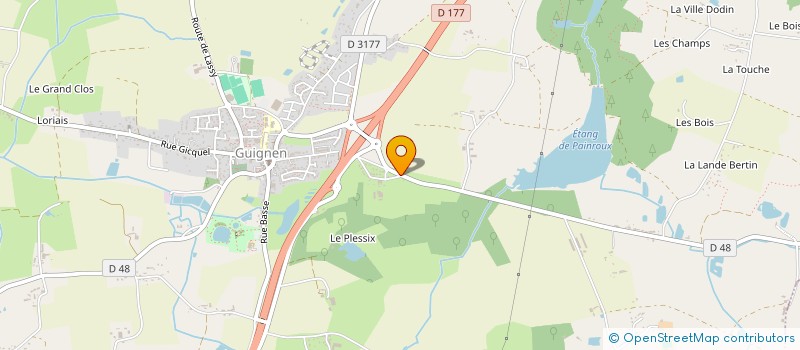 localisation de l'entreprise SCI LA PITCHOUNETTE  GUIGNEN