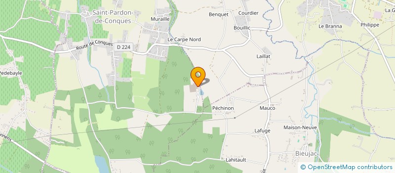 localisation de l'entreprise SCI LA PIVOINE CYRIENNE  SAINT-PARDON-DE-CONQUES