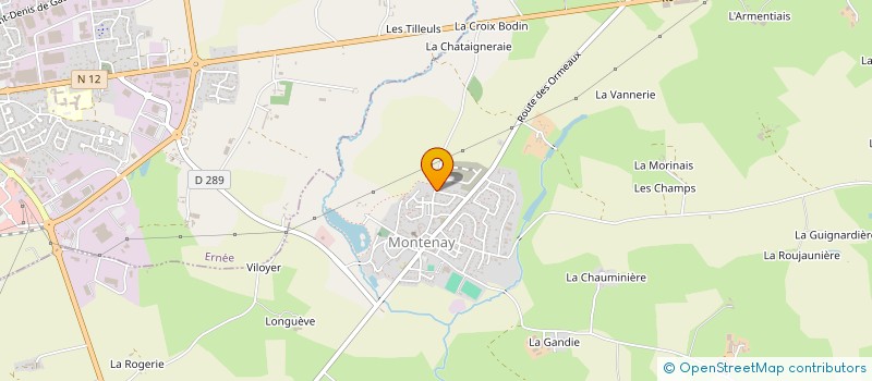 localisation de l'entreprise SCI LA PLACE  MONTENAY