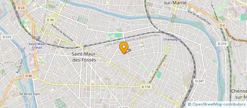 localisation de l'entreprise SCI LA PLACE à SAINT-MAUR-DES-FOSSES