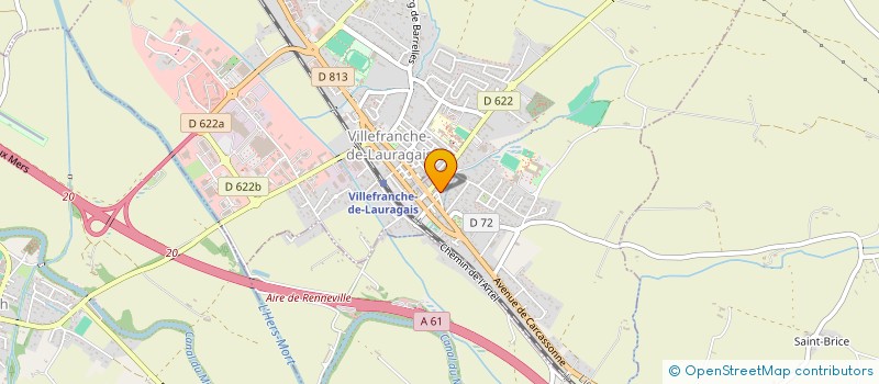 localisation de l'entreprise SCI LA PLACE  VILLEFRANCHE-DE-LAURAGAIS