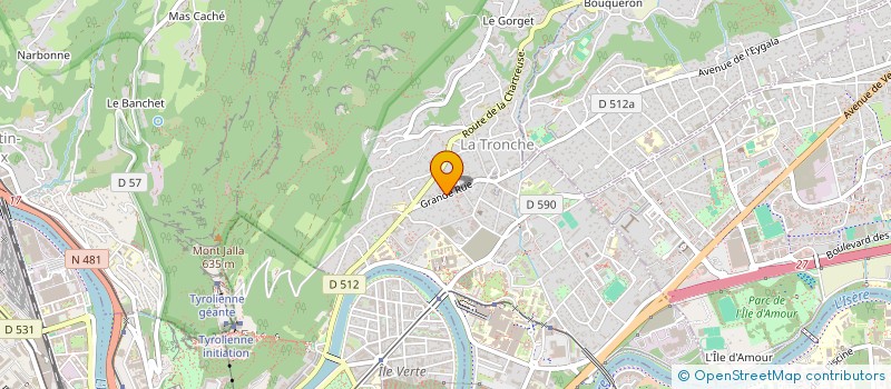 localisation de l'entreprise SCI LA PLACE DE LA GARE  LA TRONCHE