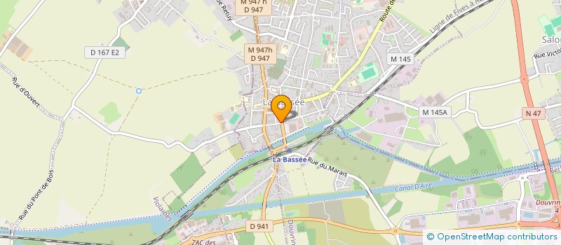 localisation de l'entreprise SCI LA PLACETTE  LA BASSEE