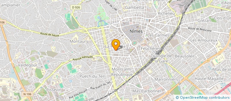 localisation de l'entreprise SCI LA PLACETTE  NIMES