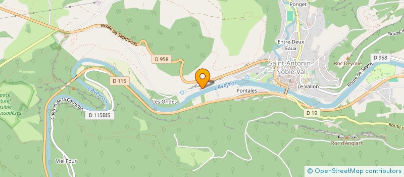 localisation de l'entreprise SCI LA PLAGE  SAINT-ANTONIN-NOBLE-VAL