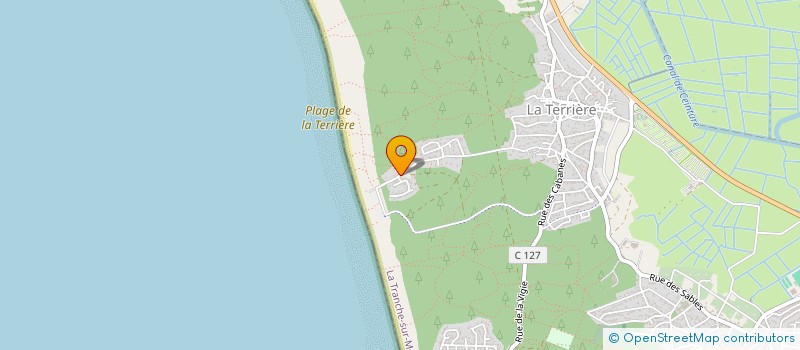 localisation de l'entreprise SCI LA PLAGE à LA TRANCHE-SUR-MER