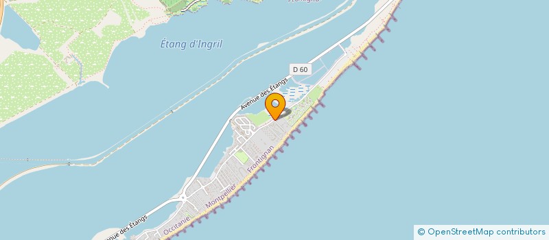 localisation de l'entreprise SCI LA PLAGE à FRONTIGNAN