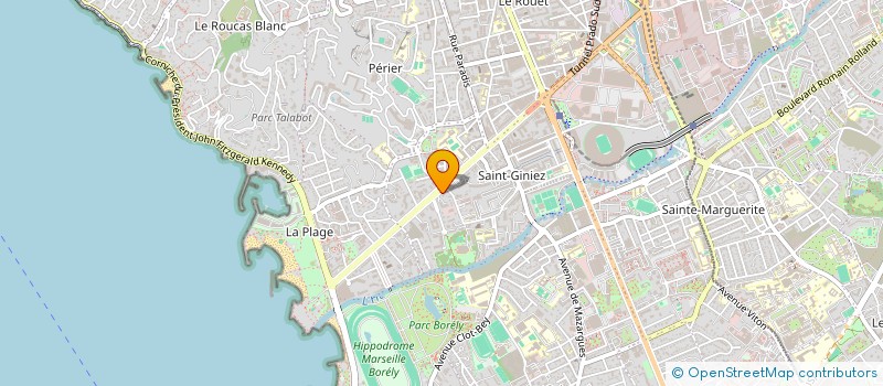 localisation de l'entreprise SCI LA PLAGE à MARSEILLE