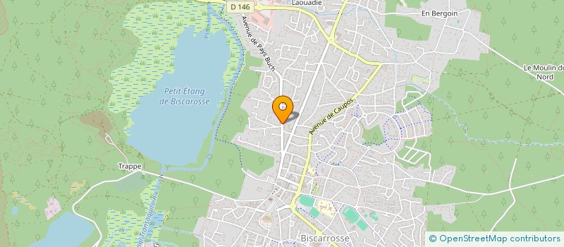 localisation de l'entreprise SCI LA PLAGE  BISCARROSSE