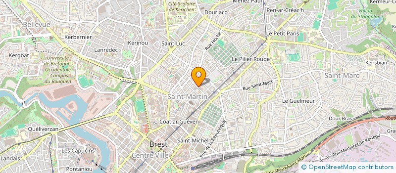 localisation de l'entreprise SCI LA PLAGE  BREST