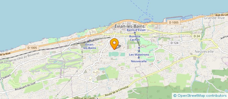 localisation de l'entreprise SCI LA PLAGNE D'AVAL  EVIAN-LES-BAINS