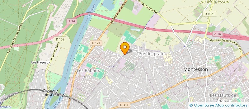 localisation de l'entreprise SCI LA PLAGNE- LES GLACIERS  CHATOU