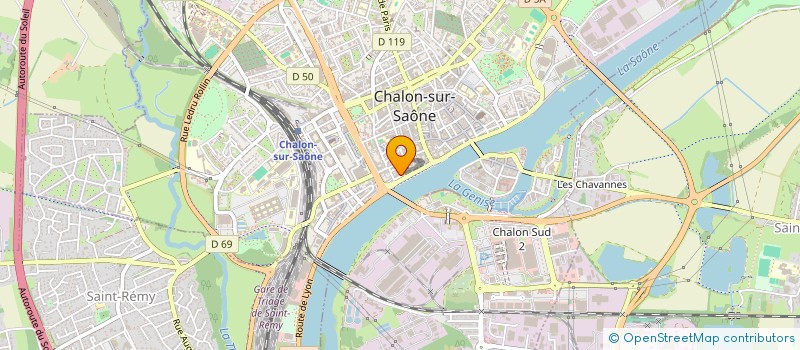 localisation de l'entreprise SCI LA PLAINE à CHALON-SUR-SAONE