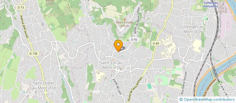 localisation de l'entreprise SCI LA PLAINE  SAINT-CYR-AU-MONT-D'OR