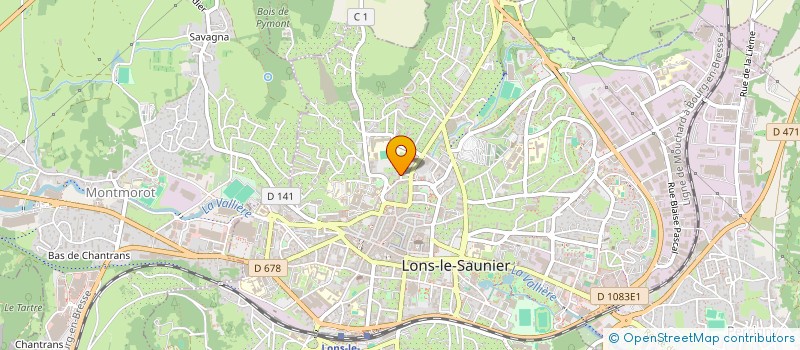 localisation de l'entreprise SCI LA PLAINE 89  LONS-LE-SAUNIER