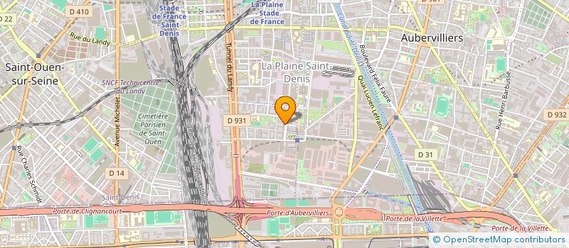 localisation de l'entreprise SCI LA PLAINE  SAINT-DENIS