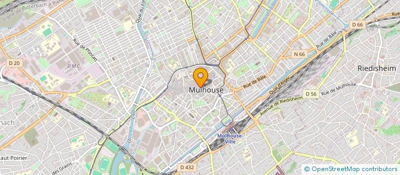 localisation de l'entreprise SCI LA PLAINE  MULHOUSE