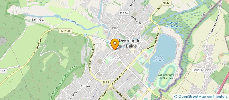 localisation de l'entreprise SCI LA PLAINE DE CESSY  DIVONNE-LES-BAINS