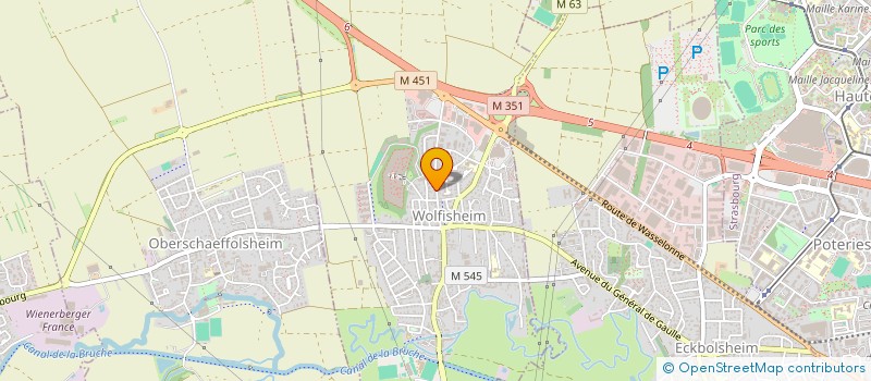 localisation de l'entreprise SCI LA PLAINE DES PAPAYES  WOLFISHEIM