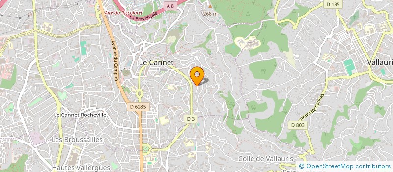 localisation de l'entreprise SCI LA PLAINE FLEURIE à LE CANNET