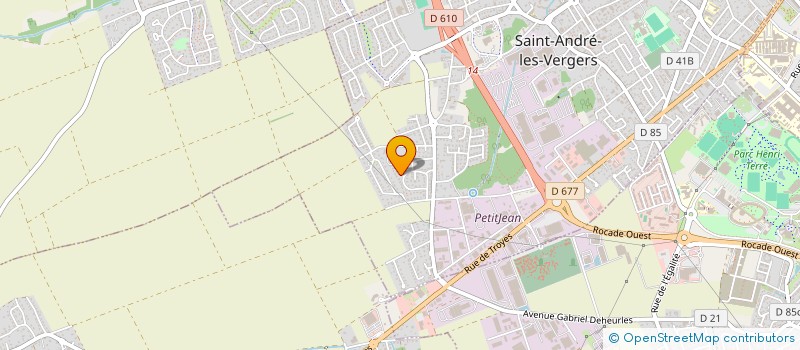 localisation de l'entreprise SCI LA PLAINE TROYENNE  SAINT-ANDRE-LES-VERGERS