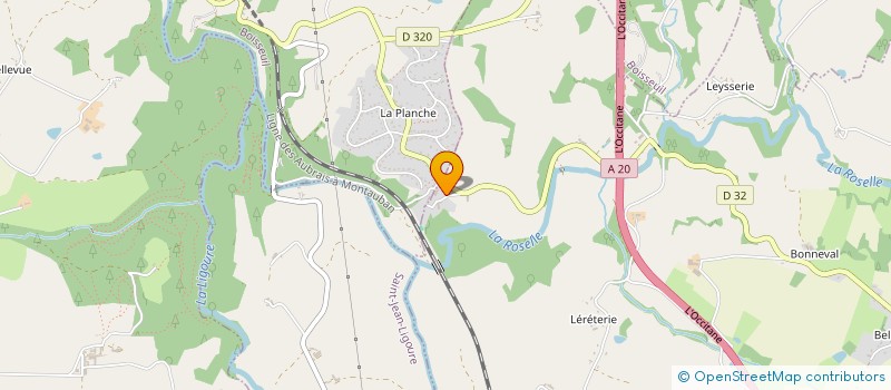 localisation de l'entreprise SCI LA PLANCHE à SAINT-HILAIRE-BONNEVAL