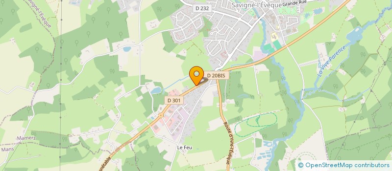 localisation de l'entreprise SCI LA PLANCHETTE  SAVIGNE L EVEQUE