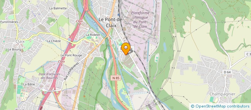 localisation de l'entreprise SCI LA PLANTA DE VARCES  LE PONT-DE-CLAIX