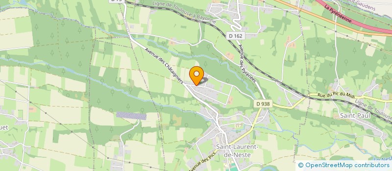 localisation de l'entreprise SCI LA PLANTADE  SAINT-LAURENT-DE-NESTE