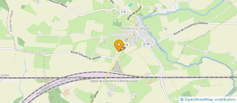 localisation de l'entreprise SCI LA PLANTE 2 PATRIMOINE  POILLE-SUR-VEGRE