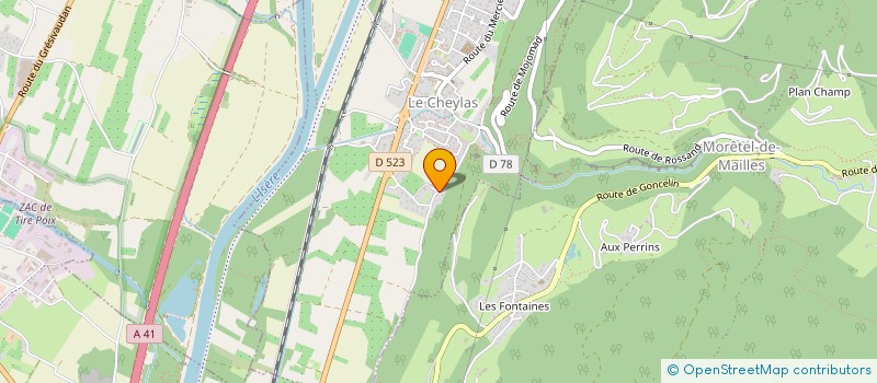 localisation de l'entreprise SCI LA PLANTEE  LE CHEYLAS