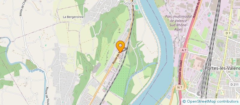 localisation de l'entreprise SCI LA PLEIADE  SOYONS