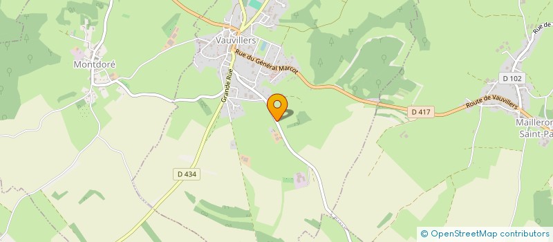 localisation de l'entreprise SCI LA PLUME DU JARD  VAUVILLERS