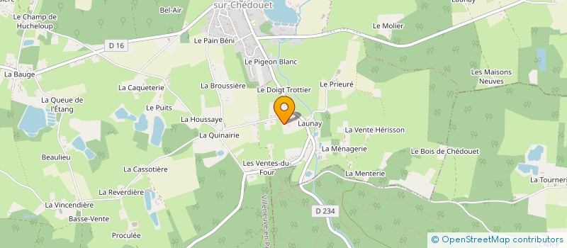 localisation de l'entreprise SCI LA PLUME ET LE GRAIN  VILLENEUVE-EN-PERSEIGNE