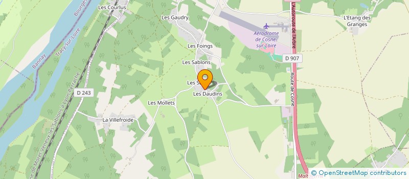 localisation de l'entreprise SCI LA POESINE à COSNE-COURS-SUR-LOIRE